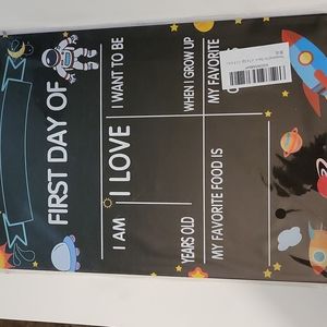 First Day of School Tin Sign That Can Be Personalized on UV Print. 12"x8". New.